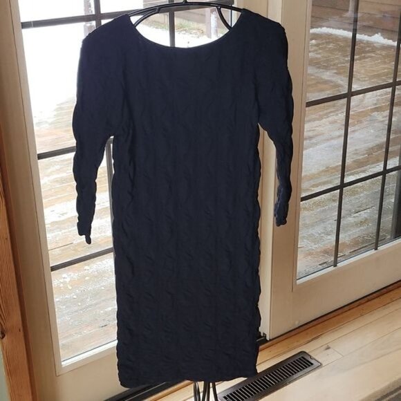 Tees by Tina Neena Groove Black Long Sleeve Stretch‎ Sz. OS Tunic - Picture 3 of 11